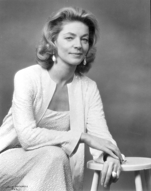 Lauren Bacall wearing earrings Photo Print - Item # VARCEL681237