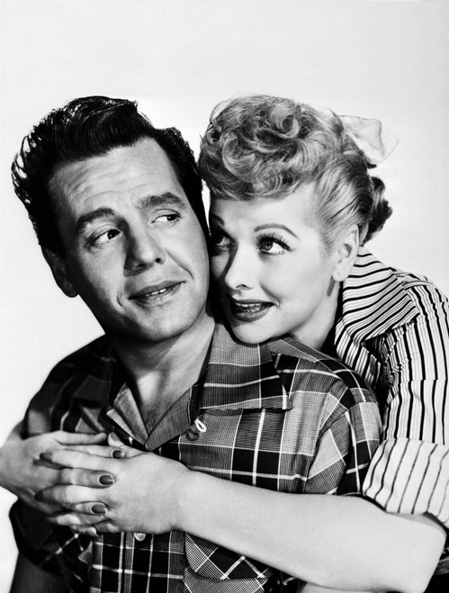 Lucille Ball hugging in Stripes Photo Print - Item # VARCEL681280