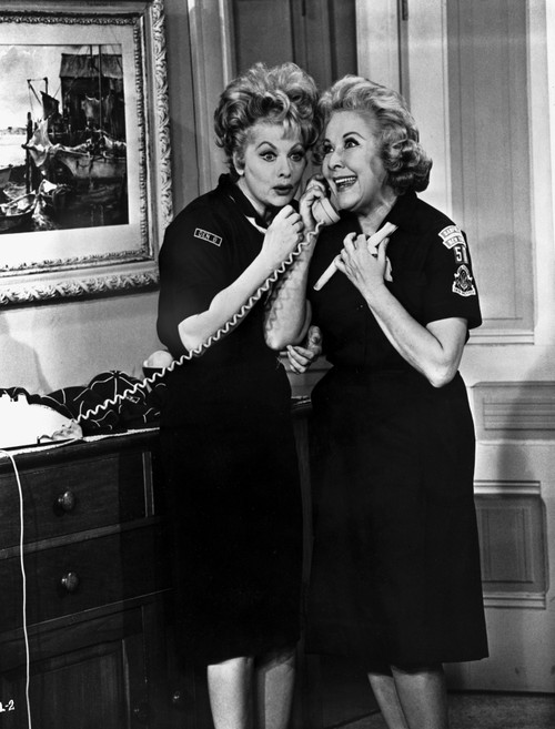 Lucille Ball with Woman wearing Black Dress Photo Print - Item # VARCEL681282