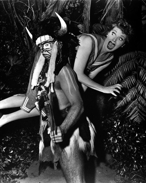Lucille Ball being carried by a native man Photo Print - Item # VARCEL681289