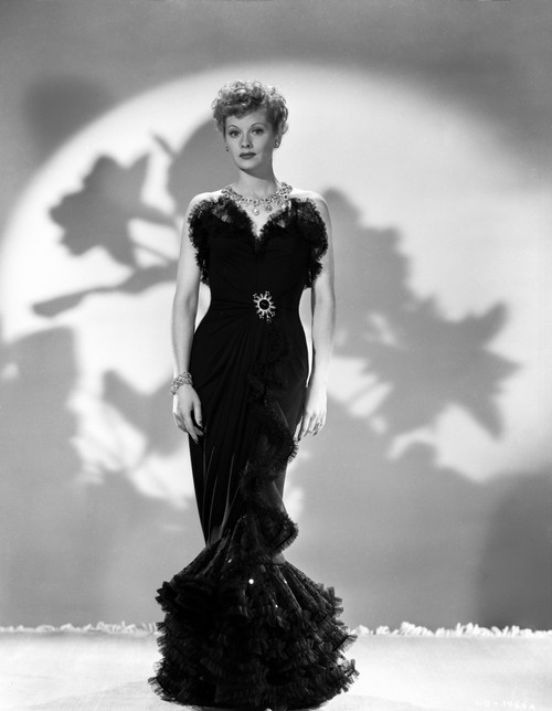 Lucille Ball standing in Black Dress Photo Print - Item # VARCEL681292