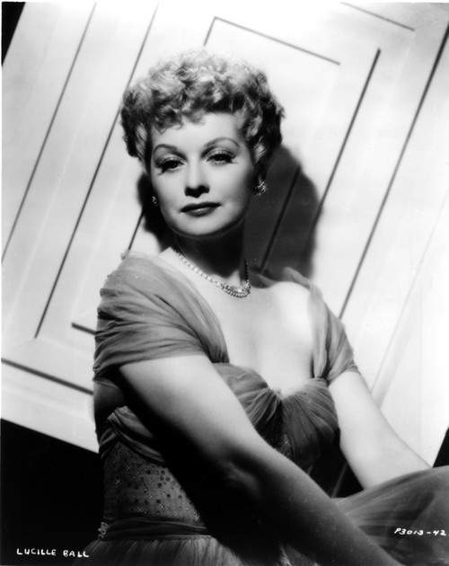 Lucille Ball Seated in Dress Photo Print - Item # VARCEL681309