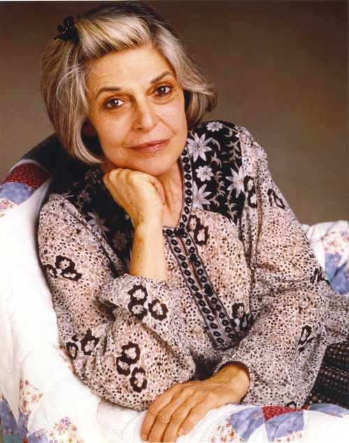 Anne Bancroft Pose in Floral Dress sitting on Chair Photo Print - Item # VARCEL681342