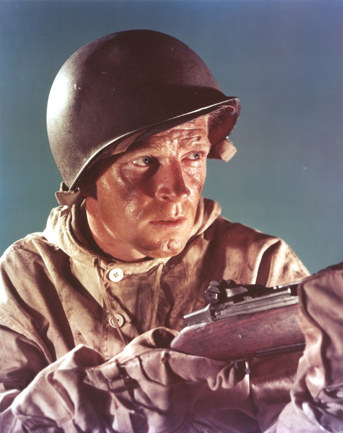 Richard Basehart Holding Rifle Photo Print - Item # VARCEL681569