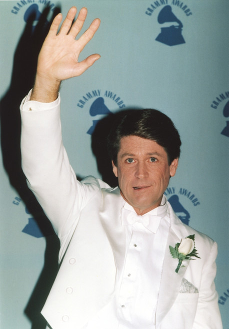 Beach Boys Band Member Portrait Waved a Hand Up in White Tuxedo and Bow Tie Photo Print - Item # VARCEL681805
