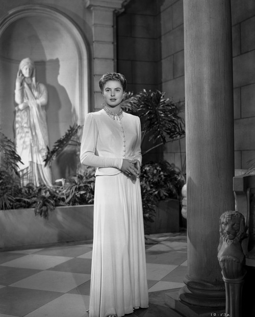 Ingrid Bergman in Whit Gown Portrait Photo Print - Item # VARCEL681952
