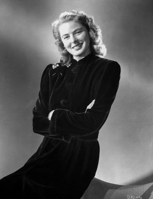 Ingrid Bergman Posed in a Long Black Dress Photo Print - Item # VARCEL681967