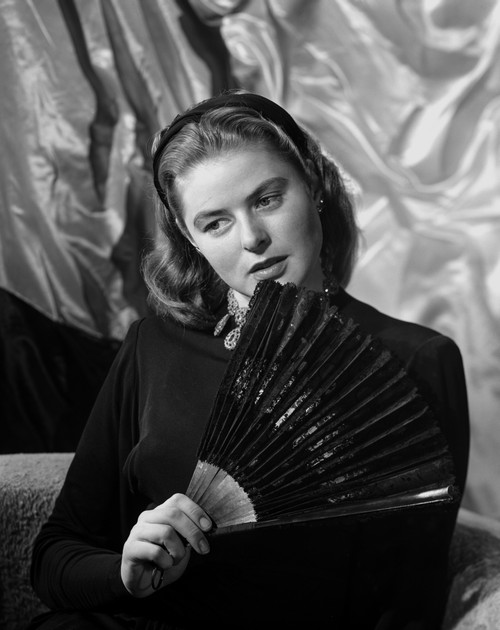 Ingrid Bergman Posed with a Fan Photo Print - Item # VARCEL681969