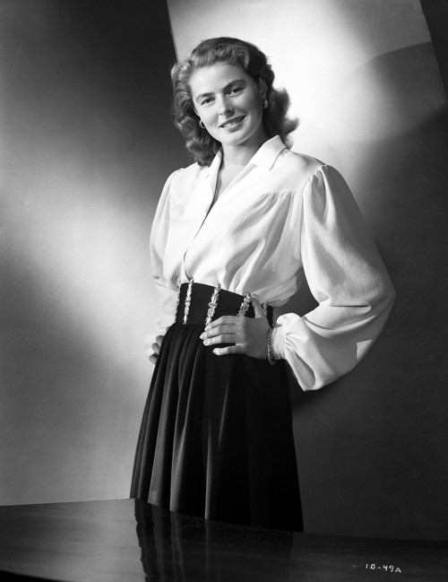Ingrid Bergman wearing a Long Sleeve Blouse with Hands on Waist Photo Print - Item # VARCEL681977