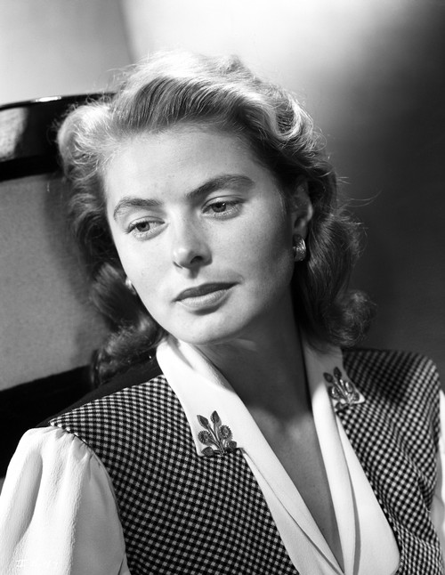 Ingrid Bergman wearing a Checkered Vest Photo Print - Item # VARCEL681991