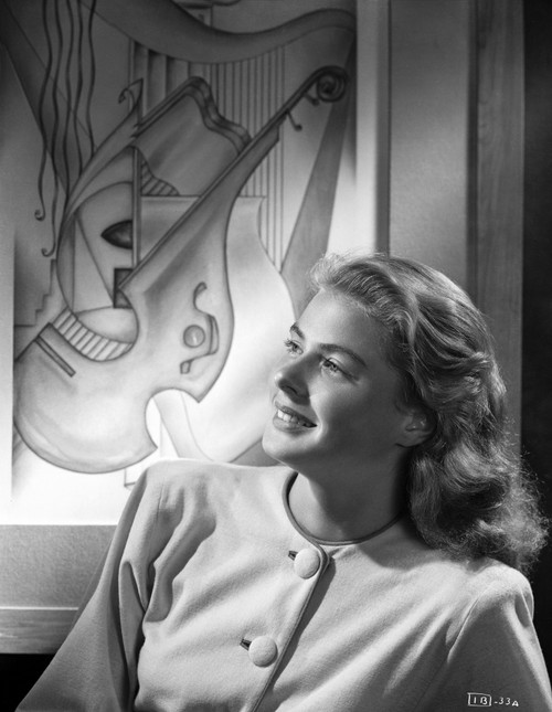 Ingrid Bergman Posed in a Long Sleeve Blouse with Buttons Photo Print - Item # VARCEL681999