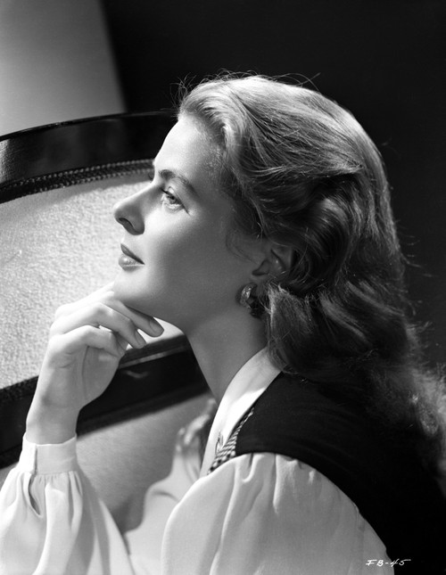 Ingrid Bergman Chin on Fingers in Long Sleeve Blouse Photo Print - Item # VARCEL682008