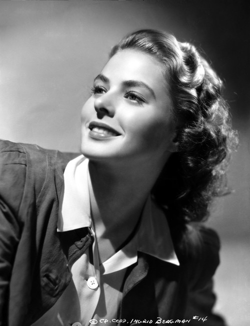 Ingrid Bergman wearing a Black Jacket Photo Print - Item # VARCEL682025