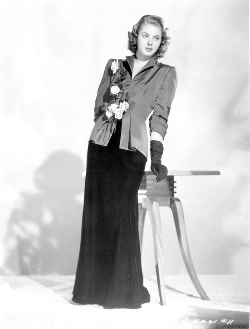 Ingrid Bergman wearing a floral detail jacket Photo Print - Item # VARCEL682035