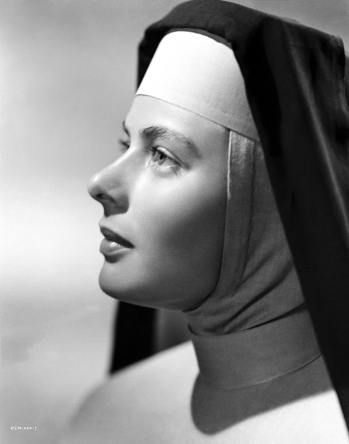 Ingrid Bergman in Sisters Outfit Black and White Photo Print - Item # VARCEL682049