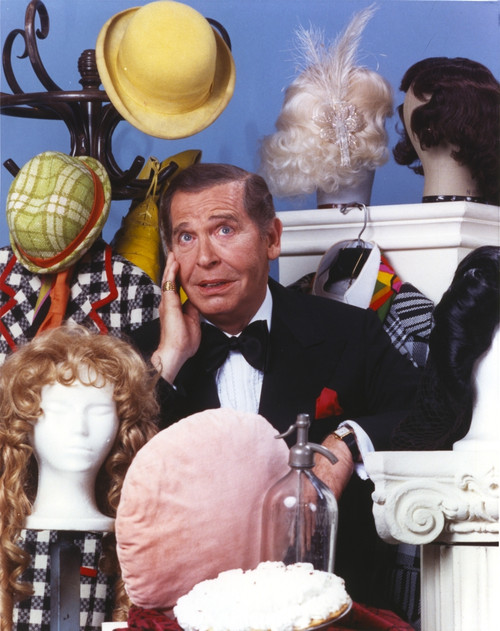 Milton Berle in Tuxedo With Cartoons Portrait Photo Print - Item # VARCEL682069