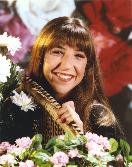 Mayim Bialik smiling in Portrait with Flowers Photo Print - Item # VARCEL682100