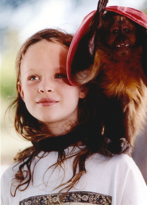Thora Birch Posed with Bird Portrait Photo Print - Item # VARCEL682126