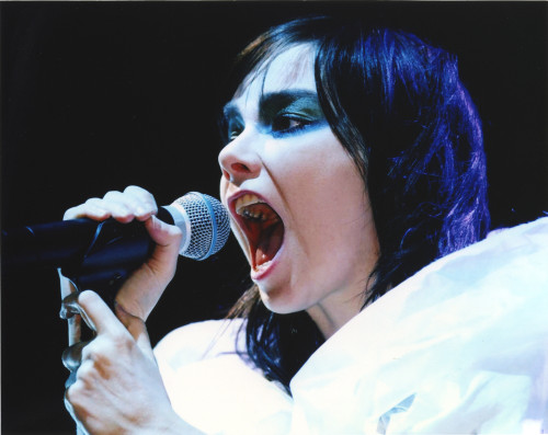 Bjork Posed in Yellow Jacket Portrait Photo Print - Item # VARCEL682171