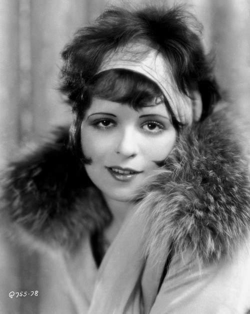 Clara Bow Posed with Furry Shawl Photo Print - Item # VARCEL682414