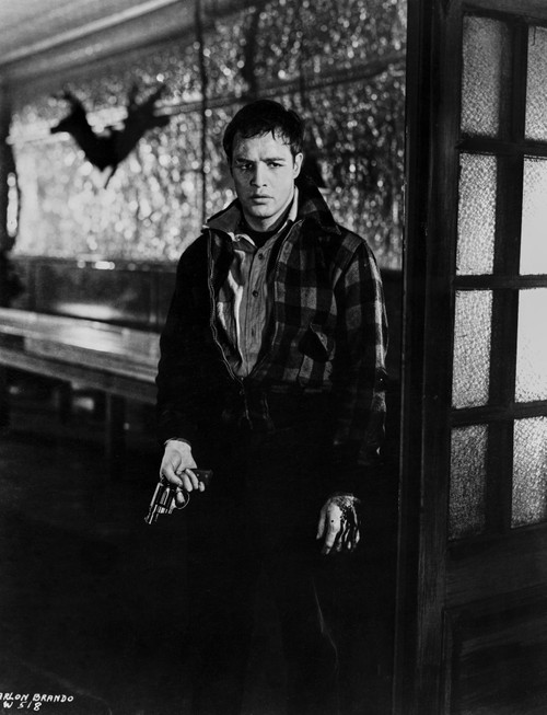 Marlon Brando in Black and White Portrait Photo Print - Item # VARCEL682566