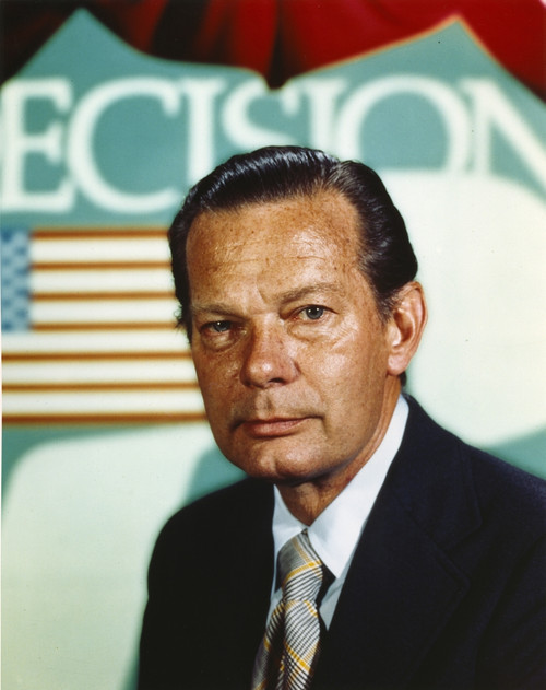 David Brinkley Portrait in Black Coat Photo Print - Item # VARCEL682751