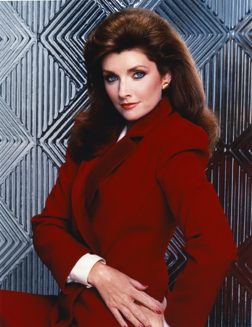 Morgan Brittany Posed in Red Coat Photo Print - Item # VARCEL682761
