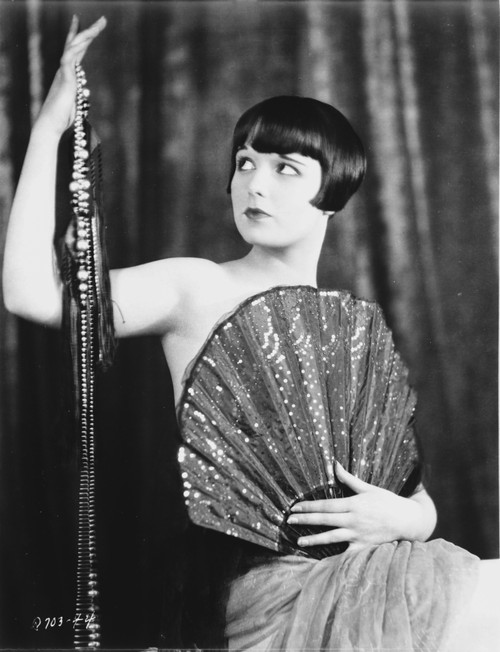 Louise Brooks topless holding a fan Photo Print - Item # VARCEL682794