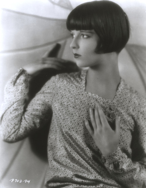 Louise Brooks wearing a patterned dress Photo Print - Item # VARCEL682852