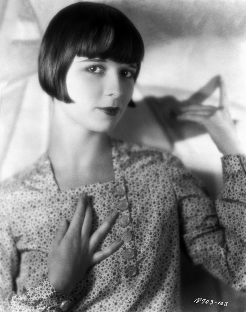 Louise Brooks wearing a patterned dress Photo Print - Item # VARCEL682868