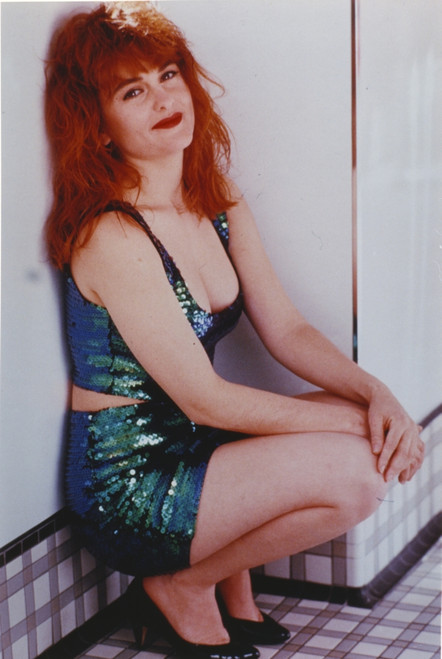Julie Brown Leaning Posed in Sexy Outfit Photo Print - Item # VARCEL682948