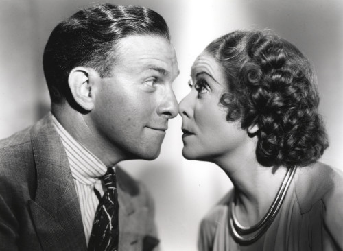 George Burns Nose to Nose with Woman Photo Print - Item # VARCEL683035