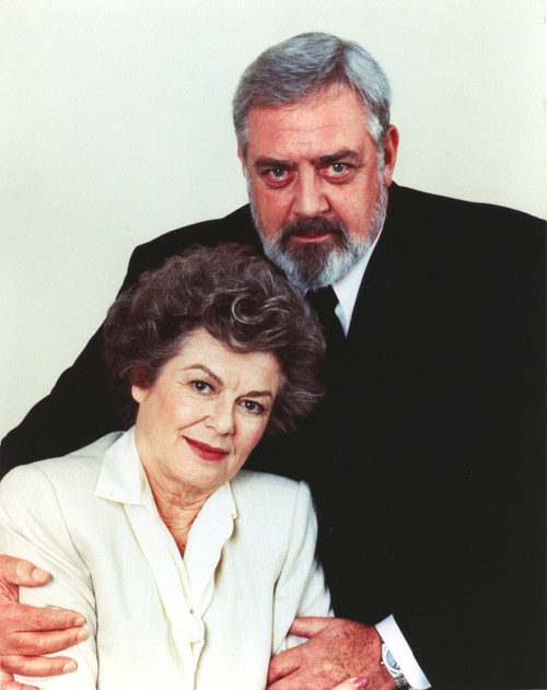 Raymond Burr White Background Couple Portrait in Formal Outfit Photo Print - Item # VARCEL683051