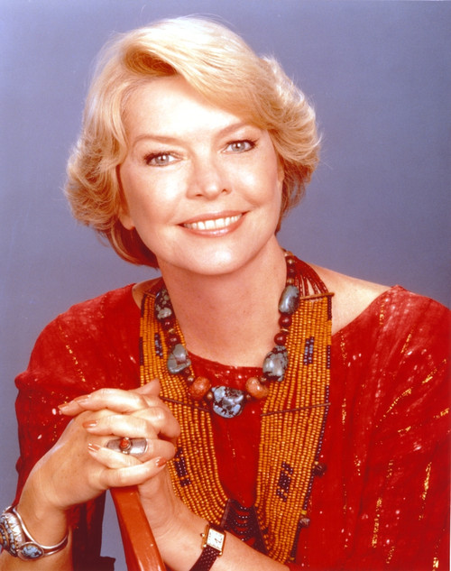 Ellen Burstyn smiling in Red Dress Close Up Portrait Photo Print - Item # VARCEL683069
