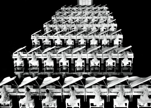 Piano playing performance choreographed by Busby Berkeley Photo Print - Item # VARCEL683089