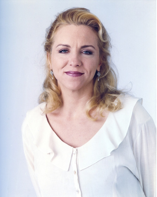 Brett Butler in White Dress Close Up Portrait Photo Print - Item # VARCEL683123