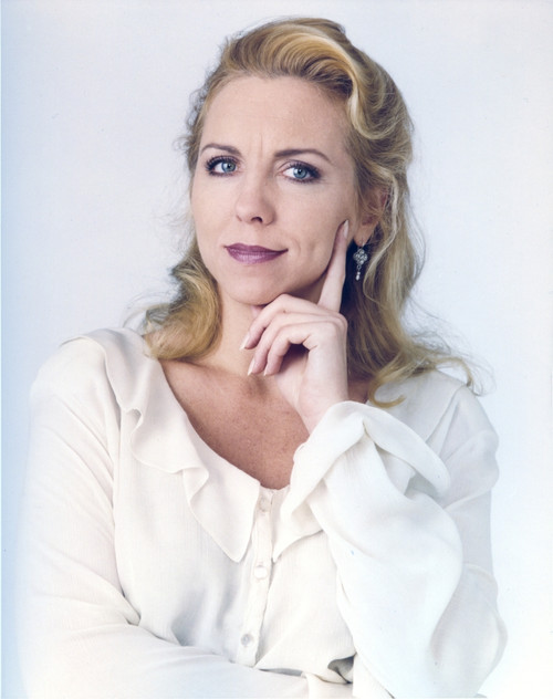 Brett Butler in White Dress Close Up Portrait Photo Print - Item # VARCEL683125