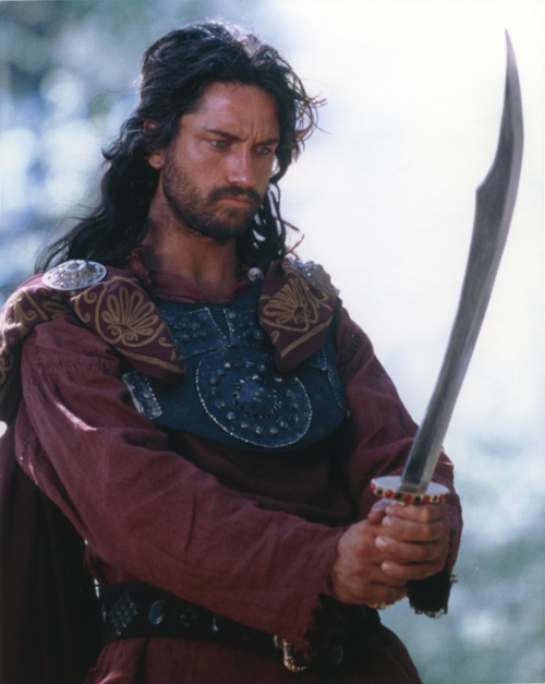 Gerard Butler in Warrior Outfit with Sword Portrait Photo Print - Item # VARCEL683135