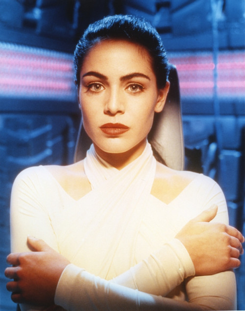 Yancy Butler in White Dress Close Up Portrait Photo Print - Item # VARCEL683150