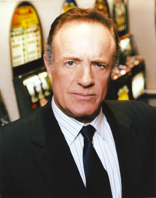 James Caan Portrait in Black Silk Tuxedo and Striped Collar Shirt with Necktie Photo Print - Item # VARCEL683188