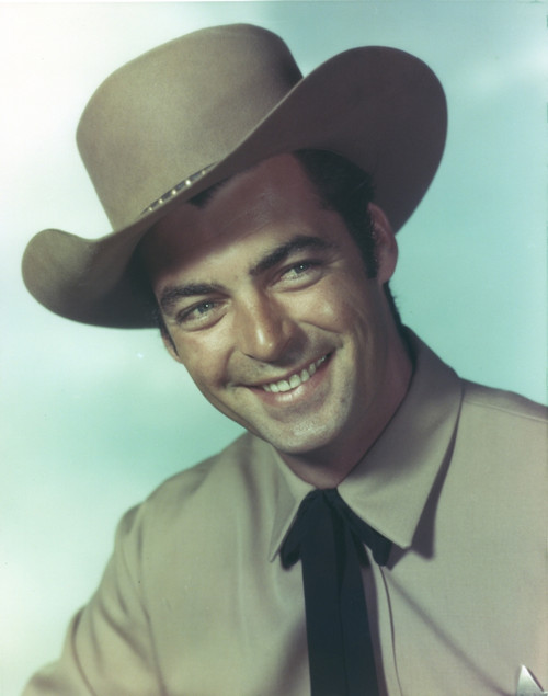 Rory Calhoun wearing Cowboy Hat Painting Photo Print - Item # VARCEL683289