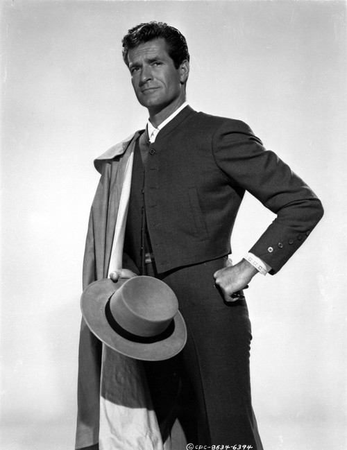 Hugh O'Brian holding a hat Photo Print - Item # VARCEL683332