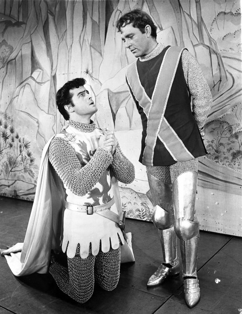 Film still of Richard Burton begging in a knights costume Photo Print - Item # VARCEL683352
