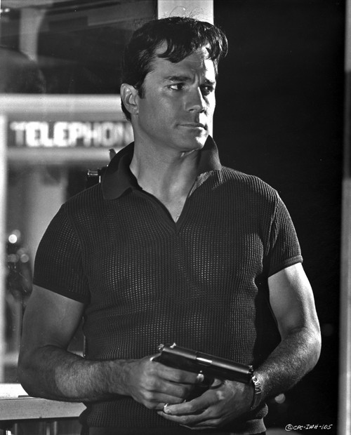 George Maharis holding a gun Photo Print - Item # VARCEL683400