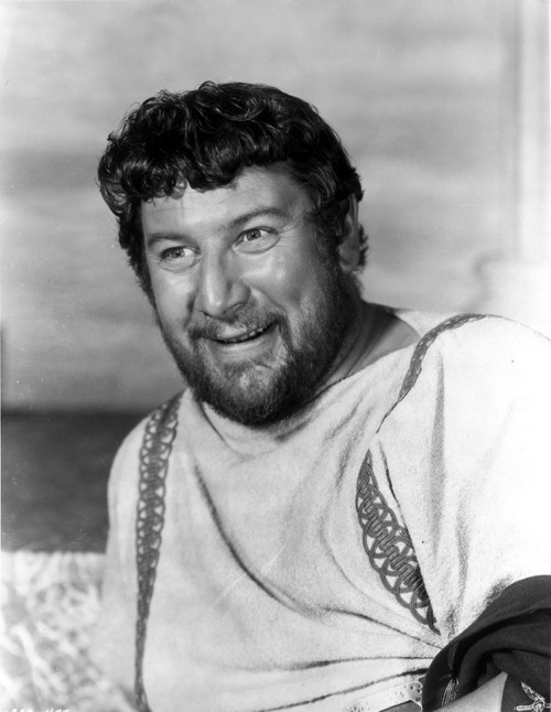 Peter Ustinov with a beard wearing a Roman costume Photo Print - Item # VARCEL683488