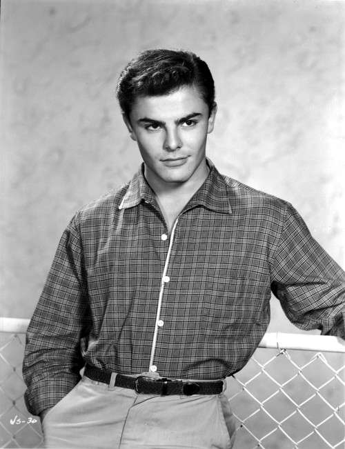 John Saxon wearing a checked shirt Photo Print - Item # VARCEL683523