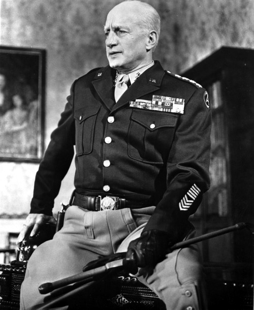 George C Scott in military uniform Photo Print - Item # VARCEL683740
