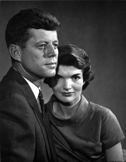 President John F Kennedy and Jackie Onassis Photo Print - Item # VARCEL683751