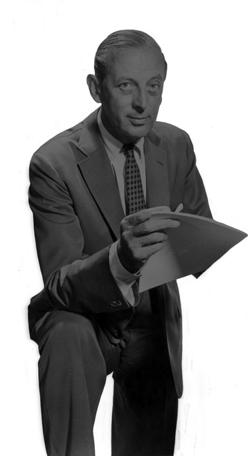 Alistair Cooke wearing a suit Photo Print - Item # VARCEL683765