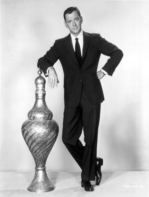 Tony Randall leaning on a vase Photo Print - Item # VARCEL683829